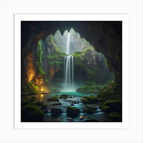 Glimmering Depths Art Print