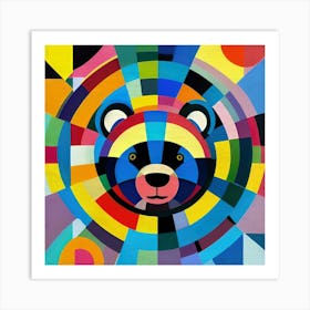 Cute Teddy Bear Artistic Illustration Painting Reproduction Kids Nursery Background Art Print