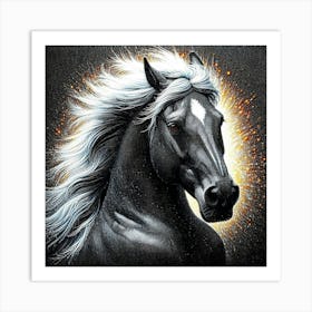 Creative Horse Beauty Illustration Nr 272 Art Print