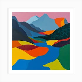 Colourful Abstract Durmitor National Park Montenegro 1 Art Print