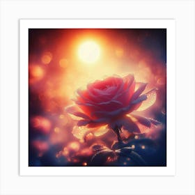 Rose In The Sun Art Print