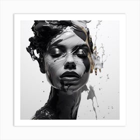 Black And White Painting Art Print