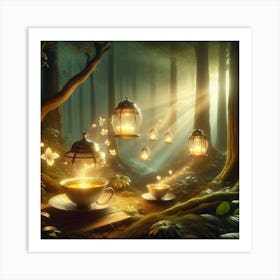 Tea In The Forest Art Print