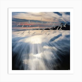 Chasing The Light (I) Art Print