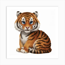 Tiger Cub 5 Art Print