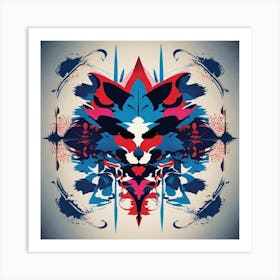 Abstract Fox Art Print