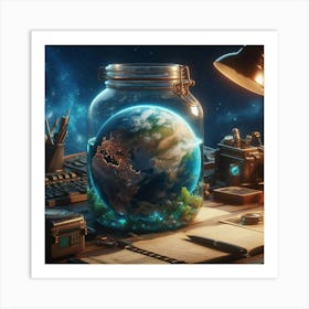 Earth In A Jar Art Print