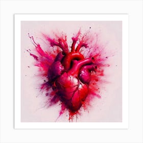 Heart Painting Art Print