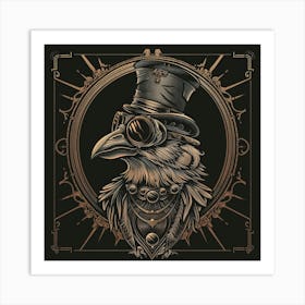 Steampunk Eagle 7 Art Print