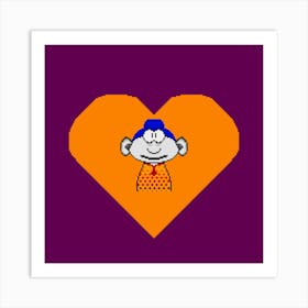 Person in A Heart Art Print