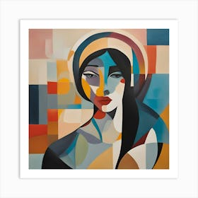 Dynamic Abstract Woman Art Print