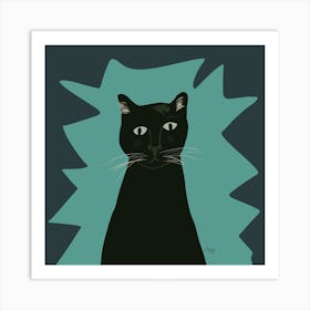 A Black Cat called Kala Art Print