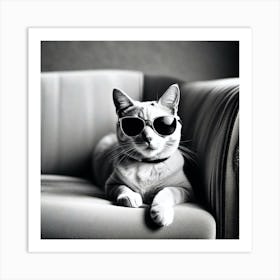 Cat In Sunglasses 5 Art Print