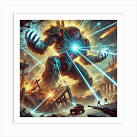 A Vivid Depiction Of The Crushing Presence Ability Art Print