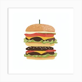 American Burger (19) Art Print