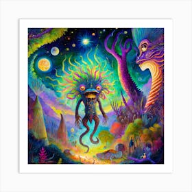 Alien Monster Art Print