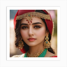 Beautiful Indian Woman Art Print