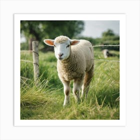 Sheep In A Field 9 Art Print