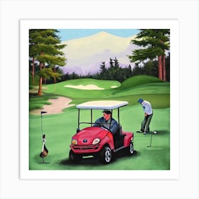 Golf Cart 1 Art Print