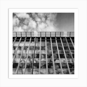 to be sublimed bw square Art Print
