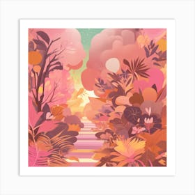 Apricot world 5 Art Print