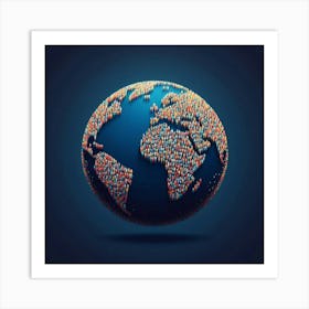 People On The Earth Art Print