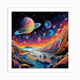 Saturn Art Print