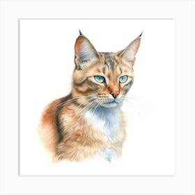 Serengeti Cat Portrait 1 Art Print