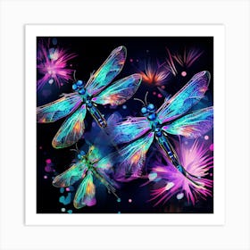 Dragonflies 13 Art Print