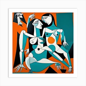 Two Women Art Print