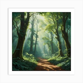 Path In The Forest 4 Art Print