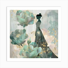 Woman In A Dress 6 Art Print