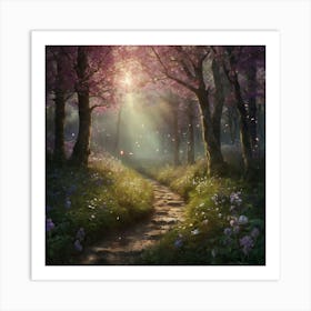 Path Through The Forest Art Print