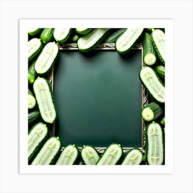 Frame Of Cucumbers 1 Art Print