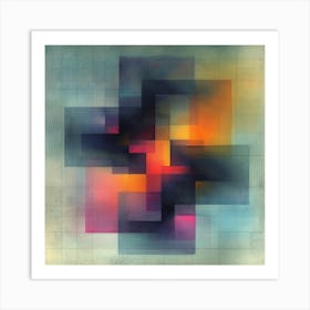 Abstract Squares Art Print