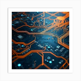 Circuit Board 36 Art Print