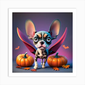 Chihuahua Halloween Art Print