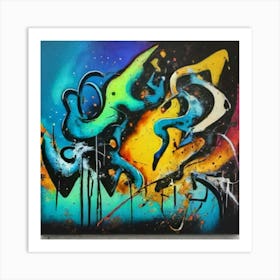 Abstract Painting Art Decoration Acrylic Art Print