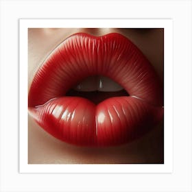 Red Lips Art Print