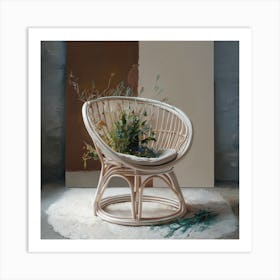 Rattan Chair 5 Art Print