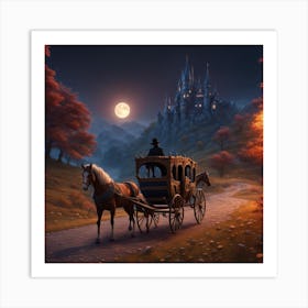 Horse Drawn Carriage Art Print