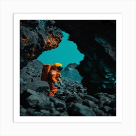 Astronaut In Space 3 Art Print