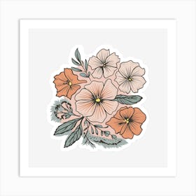 Bouquet Of Flowers 6 Art Print