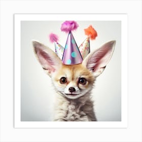 Birthday Fox 4 Art Print