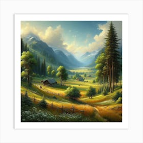 Landscape Painting Art Print