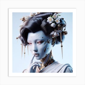 Robot Woman 5 Art Print