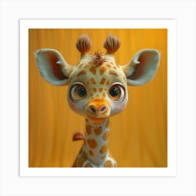 Cute Giraffe 26 Art Print