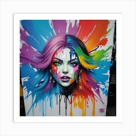 Rainbow Girl Art Print