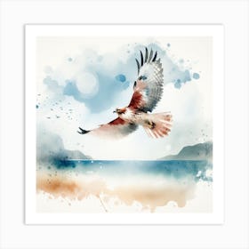 Eagle In Flight 1 Art Print