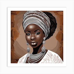 African Woman Art Print